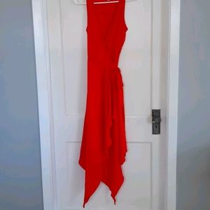 Red Wrap Dress